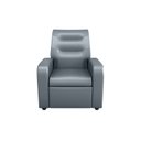 Ver imagem 2 de Poltrona Reclinável Classic Sintético Cinza F-296