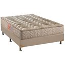Ver imagem 1 de Cama Box Casal: Colchão Espuma D33 Paropas Pasquale + Base CRC Suede Clean(138x188)