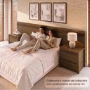 Ver imagem 5 de Conjunto Cabeceira Frisada com 2 Mesas de Cabeceira MDF Ambar Polidoro