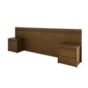 Ver imagem 2 de Conjunto Cabeceira Frisada com 2 Mesas de Cabeceira MDF Ambar Polidoro
