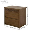 Ver imagem 4 de Conjunto Cabeceira Frisada com 2 Mesas de Cabeceira MDF Ambar Polidoro