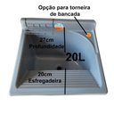 Ver imagem 3 de Gabinete em Plástico Abs com Tanque Fibra 20l e Torneira de Mesa