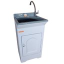 Ver imagem 1 de Gabinete em Plástico Abs com Tanque Fibra 20l e Torneira de Mesa