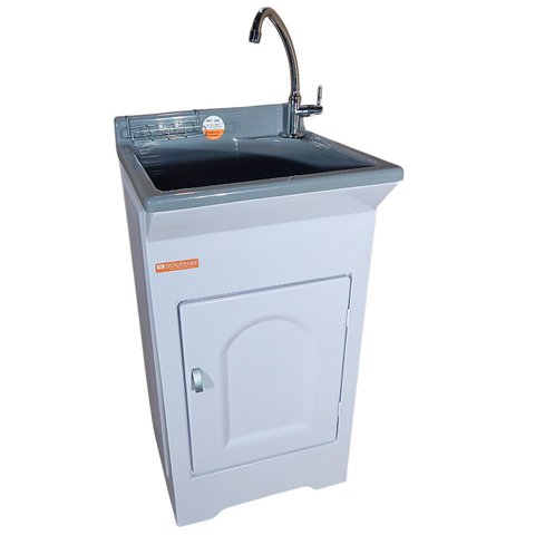 Gabinete em Plástico Abs com Tanque Fibra 20l e Torneira de Mesa