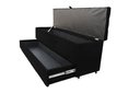 Ver imagem 2 de Recamier Puff Baú Sapateira com Gaveta 1,58 Cm para Cama Box Queen Size - Preto