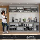 Ver imagem 7 de Armário de Cozinha Completa Suspenso 240cm Cinza