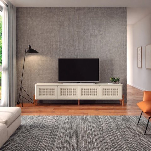 Rack Arco 188 cm Porta Sextavada Incolar Luna