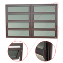 Ver imagem 2 de Basculante Alumínio 2 Seções 80 x 150 Elite V.Boreal Marrom Corten Brimak