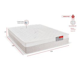 Colchão Casal Fusion Espuma Viscoelástica e Hr 138x188x34 Reconflex - 5