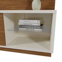 Ver mais imagens de Estante para TV até 65 Polegadas com LED Frisado MDF 184,5x200cm Bege Guaíba
