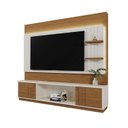 Ver imagem 6 de Estante para TV até 65 Polegadas com LED Frisado MDF 184,5x200cm Bege Guaíba