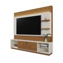 Ver imagem 5 de Estante para TV até 65 Polegadas com LED Frisado MDF 184,5x200cm Bege Guaíba
