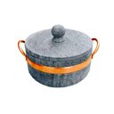 Ver imagem 3 de Panela Caçarola de Pedra Sabão com Alça de Cobre 0,8 Litros