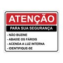 Ver imagem 1 de Placa Monitoramento Atenção para Sua Segurança Pvc 1mm 20x15cm TaColado 03 Unidades