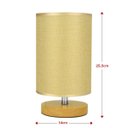 Ver imagem 4 de Abajur Luminária de Mesa Base de Madeira Redondo:bege