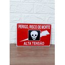 Ver imagem 4 de Placa de Sinalização Risco de Morte Alta Tensão 20 X 30 Cm