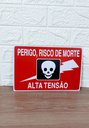 Ver imagem 4 de Placa de Sinalização Risco de Morte Alta Tensão 20 X 30 Cm
