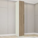 Ver imagem 2 de Guarda Roupa Modulado 1 Porta 241x40 Cm Seletto Areia Jequitiba Henn