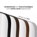 Ver imagem 4 de Espelho Retangular 150x50 Design Orgânico com Moldura em Couro Ecológico para Sala Quarto Banheiro