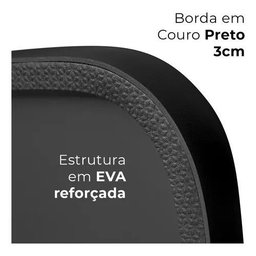 Espelho Retangular 150x50 Design Orgânico com Moldura em Couro Ecológico para Sala Quarto Banheiro - 3