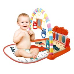 Tapete Musical Criança Bebe Infantil Brinquedo Interativo Chocalho Piano Musica Relaxante Dobravel C - 1