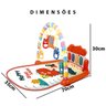 Tapete Musical Criança Bebe Infantil Brinquedo Interativo Chocalho Piano Musica Relaxante Dobravel C - 3