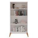 Ver imagem 2 de Cristaleira Jamaica 2 Portas Vidro 80x38x158 Cm Branco Genialflex