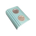 Ver imagem 1 de Esteira Bandeja Para Braço Sofá Porta Copo Alumínio Azul Bebe M A Sorprezo