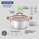 Ver imagem 5 de Caçarola Tramontina Romagna Aço Inox Cerâmico Marfim 20 Cm 3,2 L