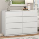 Ver imagem 1 de Cômoda para Quarto 8 Gavetas Sintra Branco