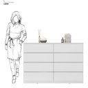 Ver mais imagens de Cômoda para Quarto 8 Gavetas Sintra Branco