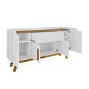 Ver imagem 7 de Buffet Aparador 1 Gaveta 4 Portas Retro Pés De Madeira Future