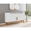 Ver mais imagens de Buffet Aparador 1 Gaveta 4 Portas Retro Pés De Madeira Future