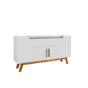 Ver imagem 5 de Buffet Aparador 1 Gaveta 4 Portas Retro Pés De Madeira Future