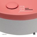 Ver imagem 5 de Cuba de Apoio para Banheiro Oval Louça Cerâmica Coral Pingoo.casa - Rosa e Branco