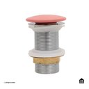 Ver mais imagens de Cuba de Apoio para Banheiro Oval Louça Cerâmica Coral Pingoo.casa - Rosa e Branco
