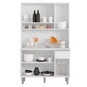 Ver imagem 4 de Armário para Cozinha Ambiente Kit Márcia Branco Brilho - Ajl