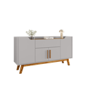 Ver imagem 3 de Buffet Aparador 1 Gaveta 4 Portas Retro Pés De Madeira Future