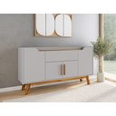 Ver mais imagens de Buffet Aparador 1 Gaveta 4 Portas Retro Pés De Madeira Future