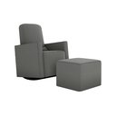 Ver imagem 2 de Poltrona Amamentação Balanço C/puff Annecy Suede Cinza B250 - Matrix