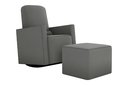 Ver imagem 2 de Poltrona Amamentação Balanço C/puff Annecy Suede Cinza B250 - Matrix