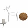 Luminaria Abajur Mesa Cervo Rena Natal Enfeite Casa Quarto Sala Recepçao Hotel Pousada - 9