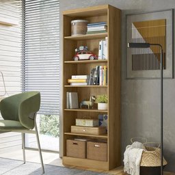 Livreiro Multiuso Linus Freijo Toq - Qmovi - 1 Livreiro Multiuso Linus Freijo Toq - Qmovi - 1