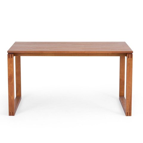 Mesa de Jantar 4 Lugares Retangular Madeira Maciça Craft Marrom/Garapa