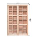 Ver imagem 6 de Porta Balcão de Abrir / Abrir de Madeira Padrão Cedro Reto Bat.14 Cm- 2.15 (a) X 1.60 (l)