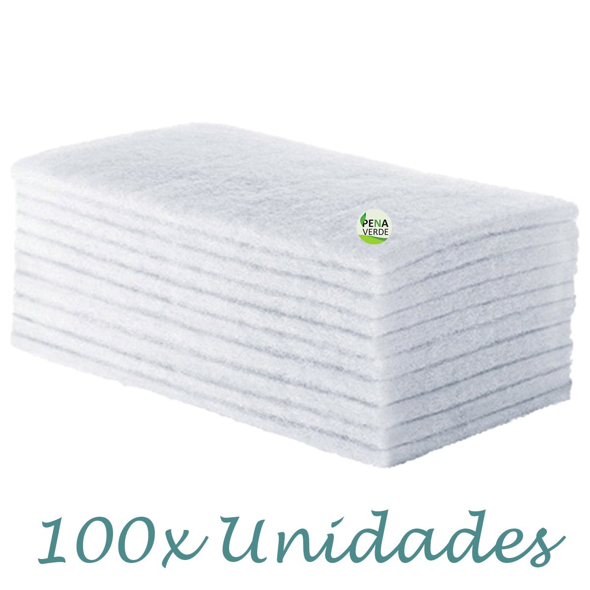 Fibra Branca Macia Superfícies Delicadas - Kit 100 Unidades Pacote Atacado para Uso em Superfícies D