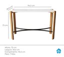 Ver imagem 5 de Aparador Buffet Decorativo Austria Madeira e Aço Branco