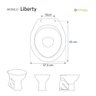 Assento Sanitário Soft Close Liberty Cinza Escuro para Vaso Santamarina - 3