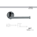 Ver imagem 3 de Kit Papeleira Cabide Toalheiro 45cm Toalheiro 30cm Redondo