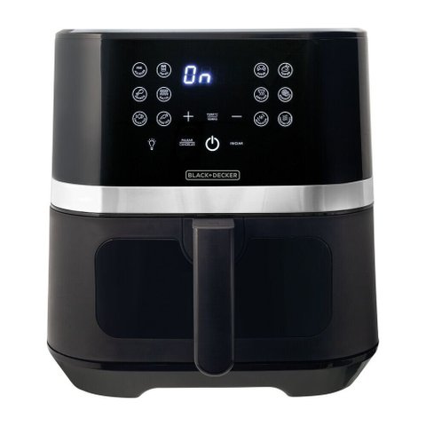 Fritadeira sem Óleo Black e Decker Gourmand Gris 5,5l 1700w